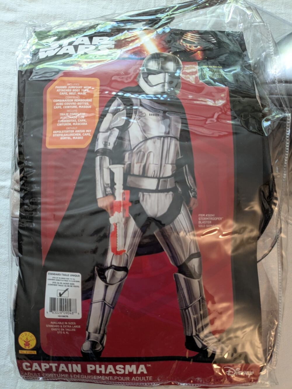 Star Wars Captain Phasma Rubies Halloween Costume ADULT Standard NIP